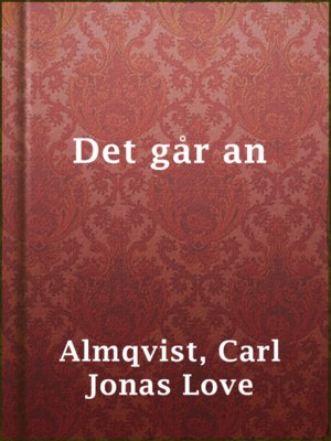 cover image of Det går an